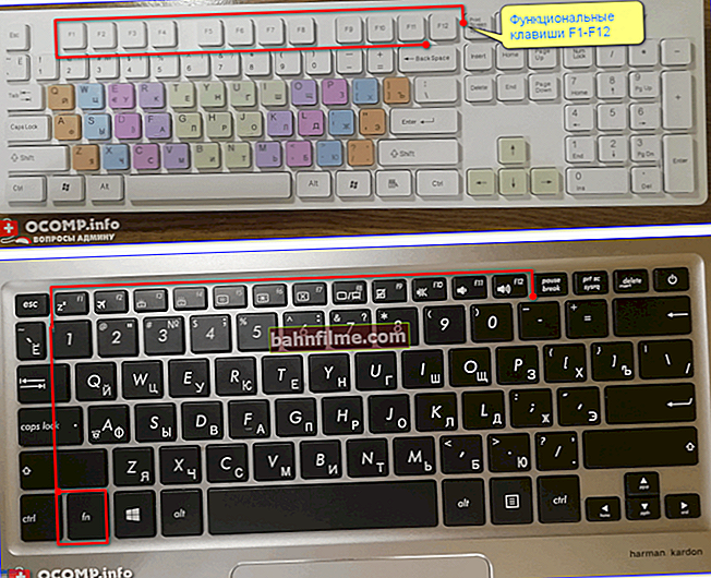 The meaning of the F1-F12 keys: on a regular keyboard and on a laptop